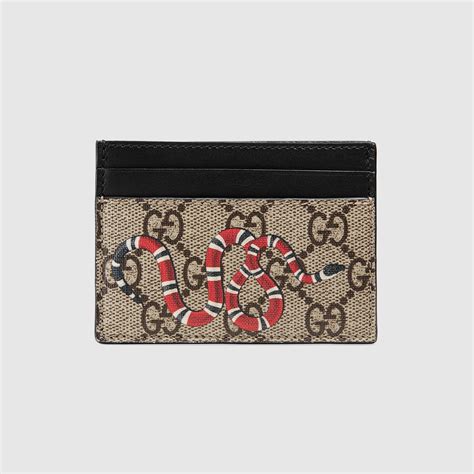 gucci snake lockscreen|Kingsnake print GG Supreme card case .